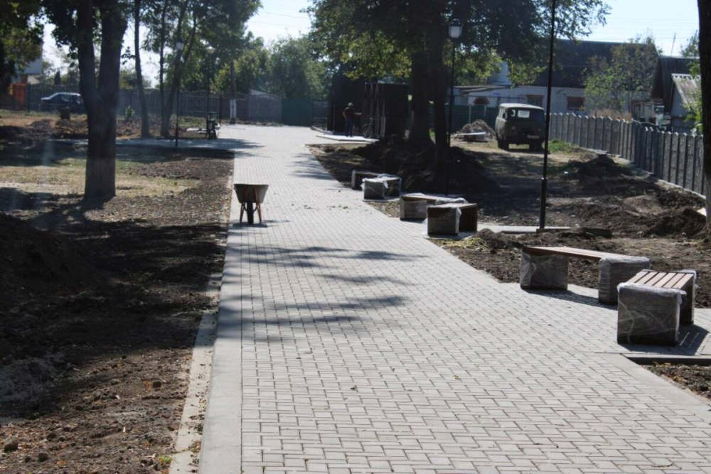 В Стародубе Брянской области благоустраивают городской парк