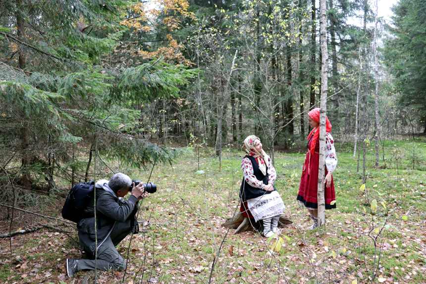 В Заповеднике идут съемки проекта «Традиционный народный костюм Брянской области»