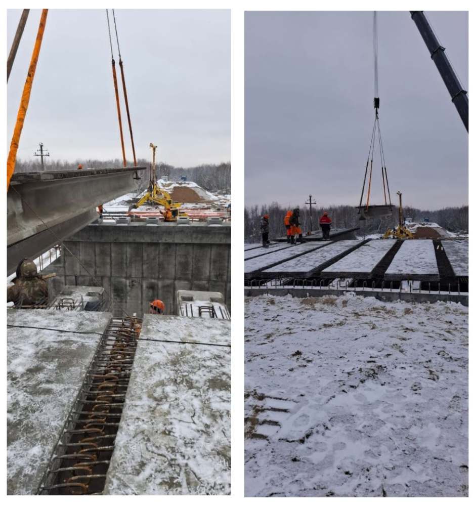 В Унече по нацпроекту активными темпами продолжается ремонт путепровода через железную дорогу