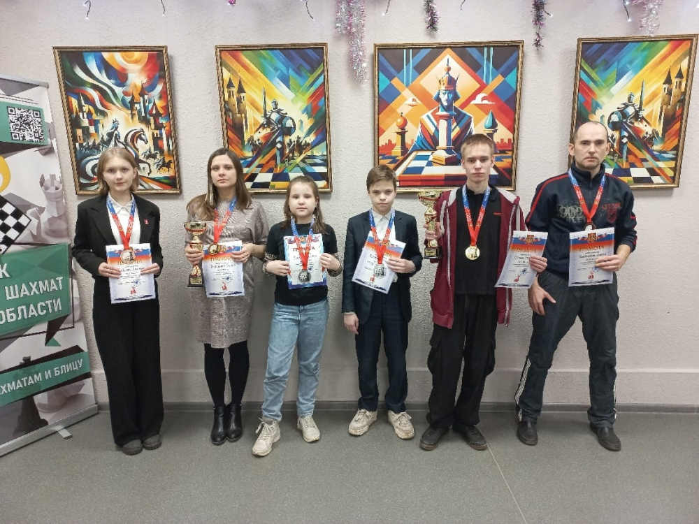 Унечские шахматисты стали победителями и призерами Чемпионата Брянской области по блицу