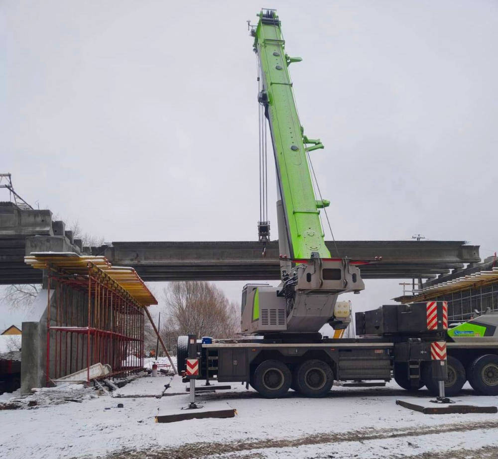 В Унече по нацпроекту продолжается ремонт путепровода над ж/д путями