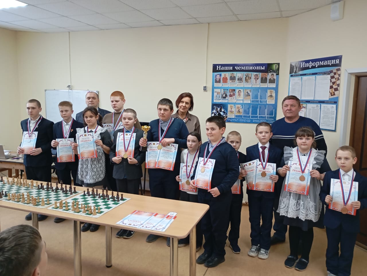 В Унече состоялся турнир по шахматам «Белая ладья»