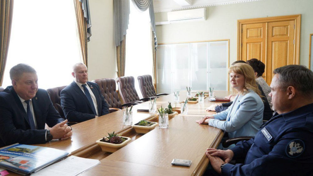 Губернатор Александр Богомаз встретился с замруководителем федерального казначейства Александром Демидовым