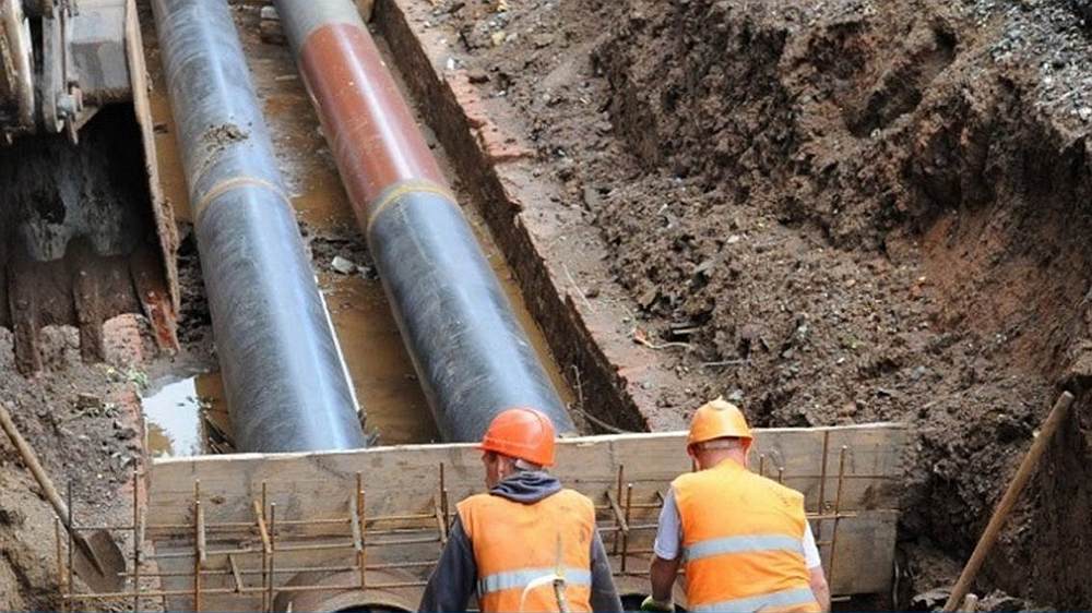 В брянском Фокино по нацпроекту ремонтируют сети отопления и водоснабжения