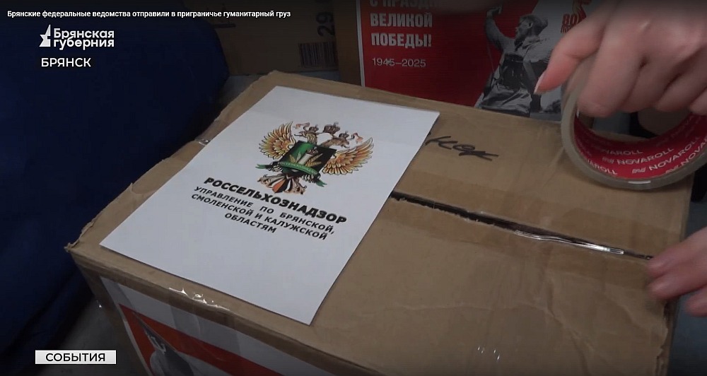 Брянские федеральные службы собрали и отправили в приграничье гуманитарный груз