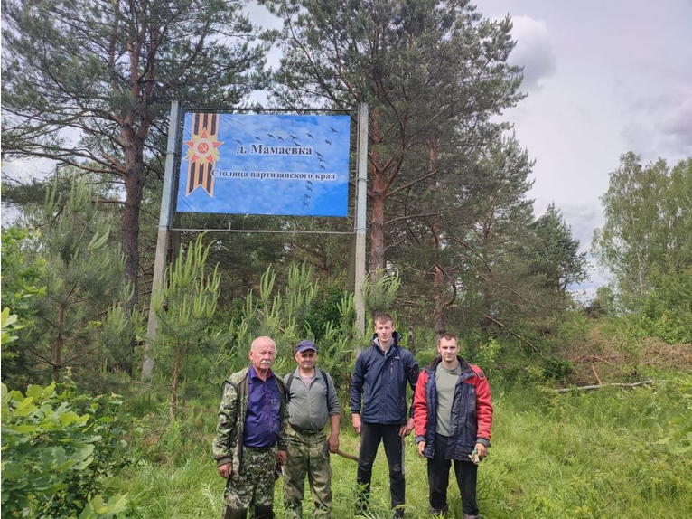 Мглинское лесничество продолжает работу по благоустройству памятных мест