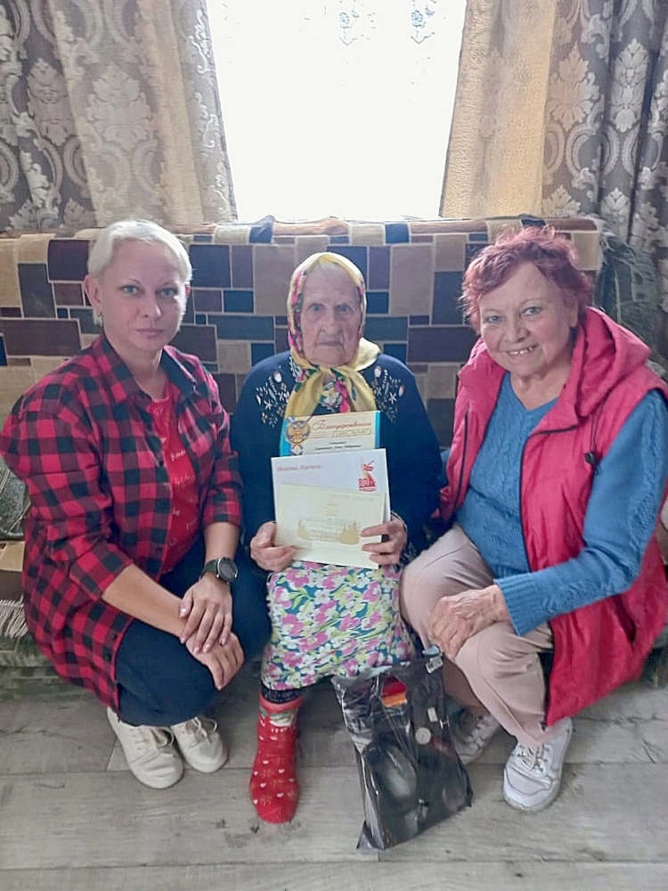 Долгожительница из Унечского района Семенченок Анна Петровна отметила свой 95-летний юбилей