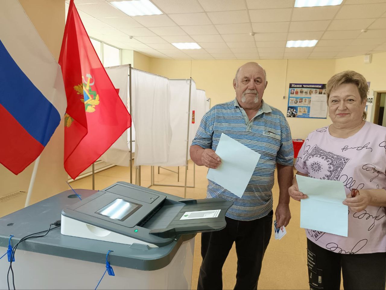 В Унечском районе избиратели проявляют высокую гражданскую активность