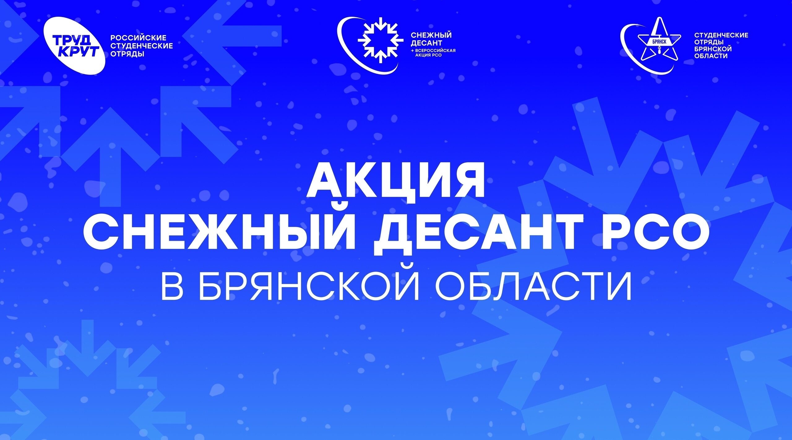В Брянской области стартовала Всероссийская патриотическая акция «Снежный десант РСО»