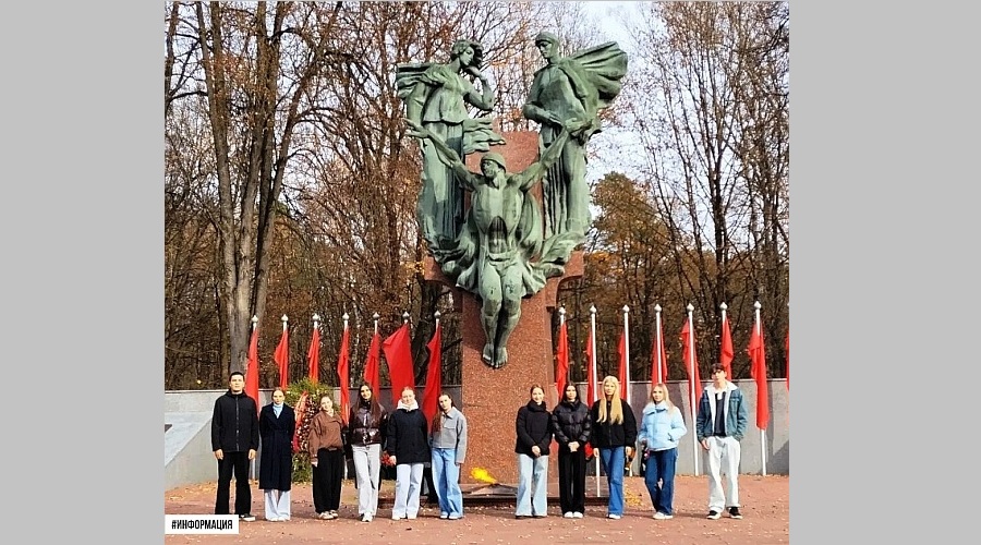 Брянские студенты-медики привели в порядок Аллею партизан